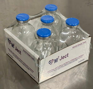50ml Sterile Clear Vials 25pk Blue Flip Caps